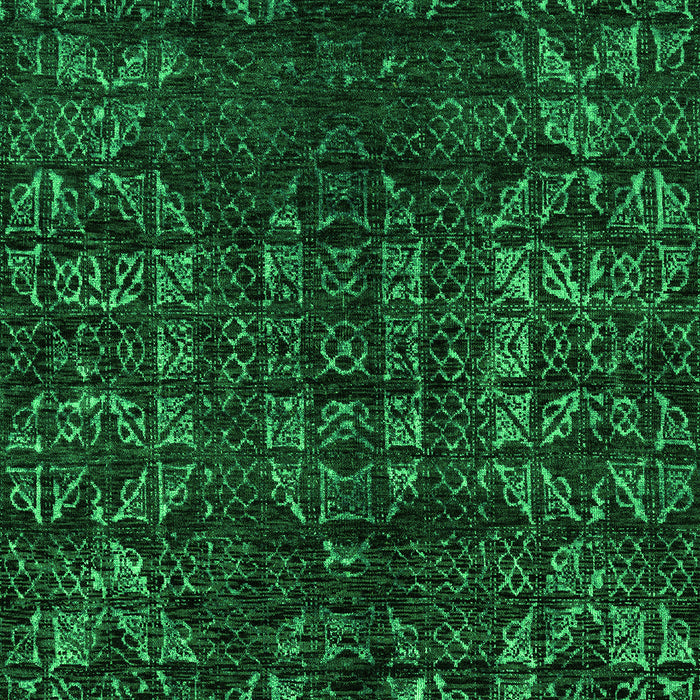 Machine Washable Abstract Green Modern Area Rugs, wshabs4504grn