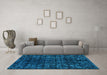 Machine Washable Abstract Light Blue Modern Rug in a Living Room, wshabs4504lblu