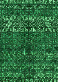 Abstract Green Modern Rug, abs4505grn