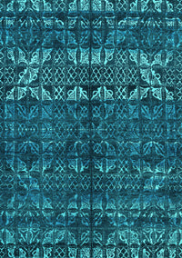 Abstract Turquoise Modern Rug, abs4505turq