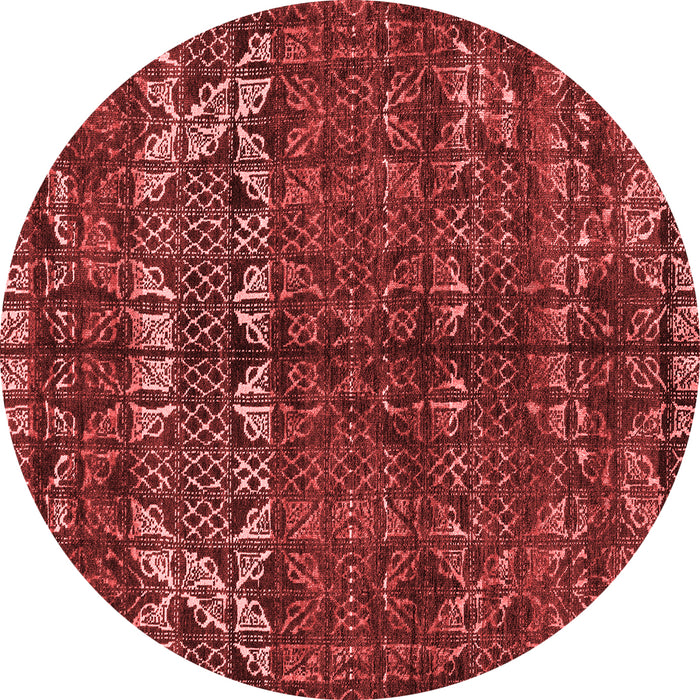 Abstract Red Modern Rug, abs4505red