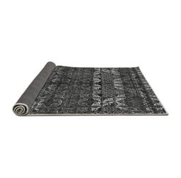 Sideview of Abstract Gray Modern Rug, abs4505gry