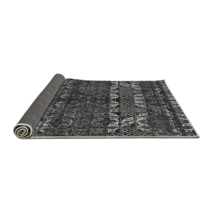 Sideview of Abstract Gray Modern Rug, abs4505gry