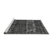 Sideview of Machine Washable Abstract Gray Modern Rug, wshabs4505gry