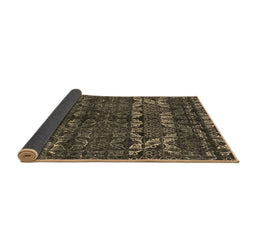 Sideview of Abstract Brown Modern Rug, abs4505brn