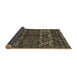 Sideview of Abstract Brown Modern Rug, abs4505brn