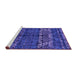 Sideview of Machine Washable Abstract Purple Modern Area Rugs, wshabs4505pur