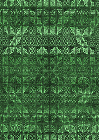 Abstract Emerald Green Modern Rug, abs4505emgrn