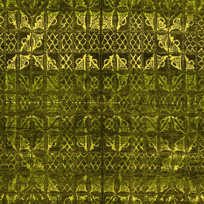 Machine Washable Abstract Yellow Modern Rug, wshabs4505yw