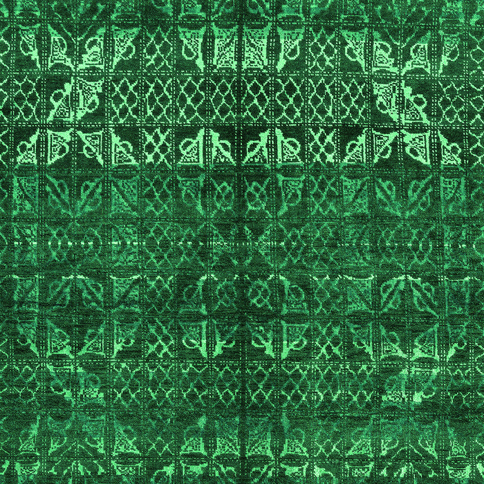 Machine Washable Abstract Green Modern Area Rugs, wshabs4505grn