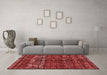 Modern Red Washable Rugs