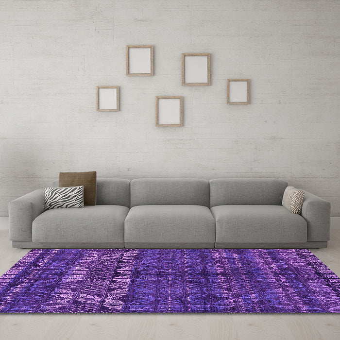 Machine Washable Abstract Pink Modern Rug in a Living Room, wshabs4505pnk