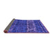 Sideview of Abstract Purple Modern Rug, abs4505pur