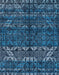 Abstract Blue Ivy Blue Modern Rug, abs4505