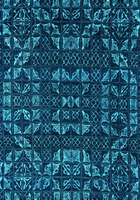 Abstract Turquoise Modern Rug, abs4506turq