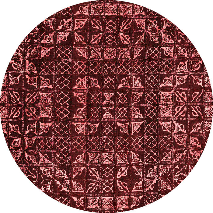 Machine Washable Abstract Red Modern Rug, wshabs4506red