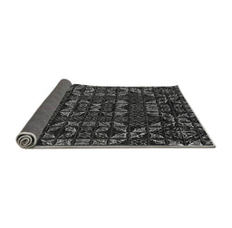 Sideview of Abstract Gray Modern Rug, abs4506gry