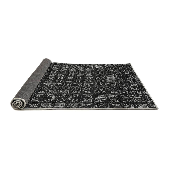 Sideview of Abstract Gray Modern Rug, abs4506gry