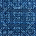 Square Abstract Blue Modern Rug, abs4506