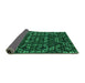 Sideview of Abstract Green Modern Rug, abs4506grn