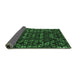 Sideview of Abstract Emerald Green Modern Rug, abs4506emgrn