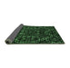 Sideview of Abstract Emerald Green Modern Rug, abs4507emgrn