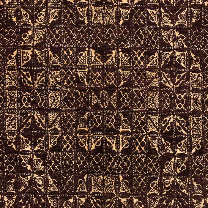 Abstract Orange Modern Rug, abs4507org