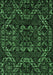 Machine Washable Abstract Emerald Green Modern Area Rugs, wshabs4507emgrn