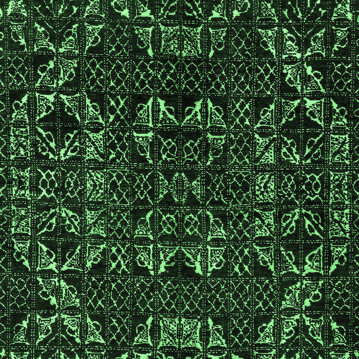 Machine Washable Abstract Emerald Green Modern Area Rugs, wshabs4507emgrn