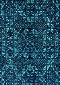 Abstract Turquoise Modern Rug, abs4507turq