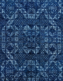 Abstract MidBlue Modern Rug, abs4507