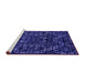 Sideview of Machine Washable Abstract Purple Modern Area Rugs, wshabs4507pur