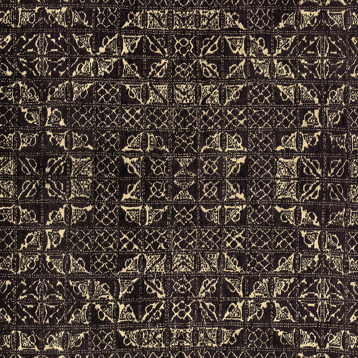 Square Machine Washable Abstract Brown Modern Rug, wshabs4507brn