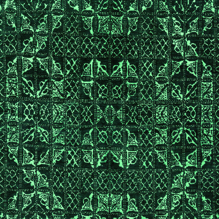 Machine Washable Abstract Green Modern Area Rugs, wshabs4507grn