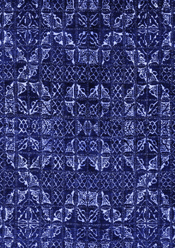 Abstract Blue Modern Rug, abs4507blu