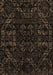 Machine Washable Abstract Brown Modern Rug, wshabs4508brn