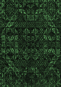 Abstract Emerald Green Modern Rug, abs4508emgrn