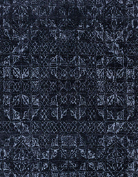 Machine Washable Abstract Black Rug, wshabs4508