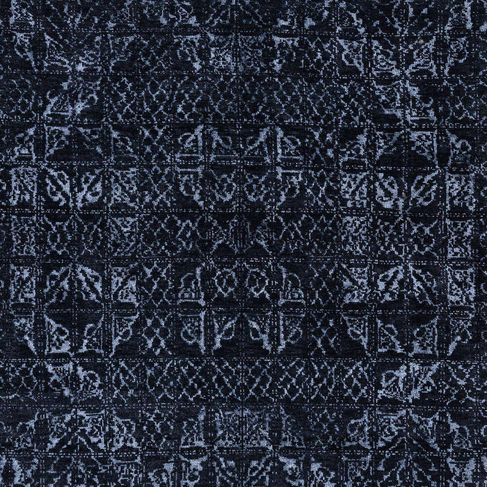 Machine Washable Abstract Black Rug, wshabs4508