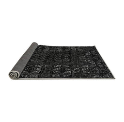 Sideview of Abstract Gray Modern Rug, abs4508gry