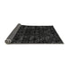 Sideview of Abstract Gray Modern Rug, abs4508gry