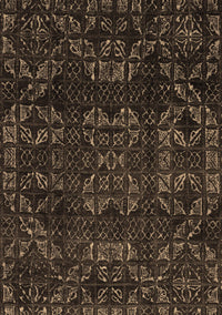 Abstract Brown Modern Rug, abs4509brn