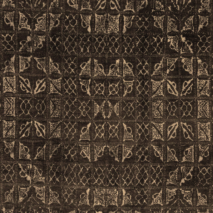 Abstract Brown Modern Rug, abs4509brn