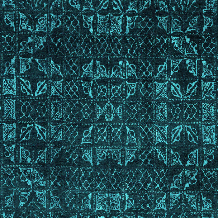 Machine Washable Abstract Turquoise Modern Area Rugs, wshabs4509turq