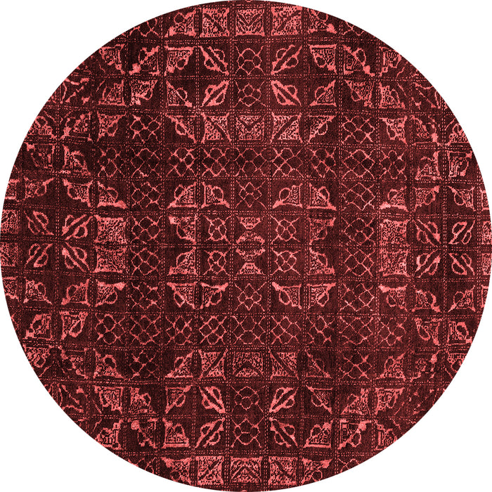 Machine Washable Abstract Red Modern Rug, wshabs4509red