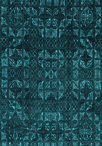 Abstract Turquoise Modern Rug, abs4509turq