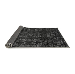 Sideview of Abstract Gray Modern Rug, abs4509gry