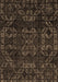 Machine Washable Abstract Brown Modern Rug, wshabs4509brn