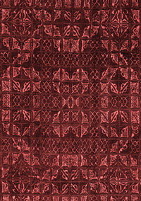 Abstract Red Modern Rug, abs4509red