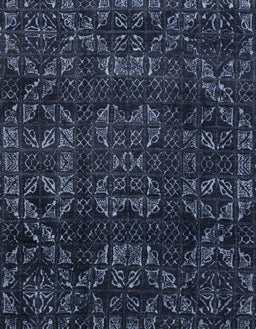 Machine Washable Abstract Night Blue Rug, wshabs4509